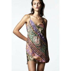 Zara Satin Mini Dress